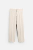 REGULAR FIT BELTED PANTS